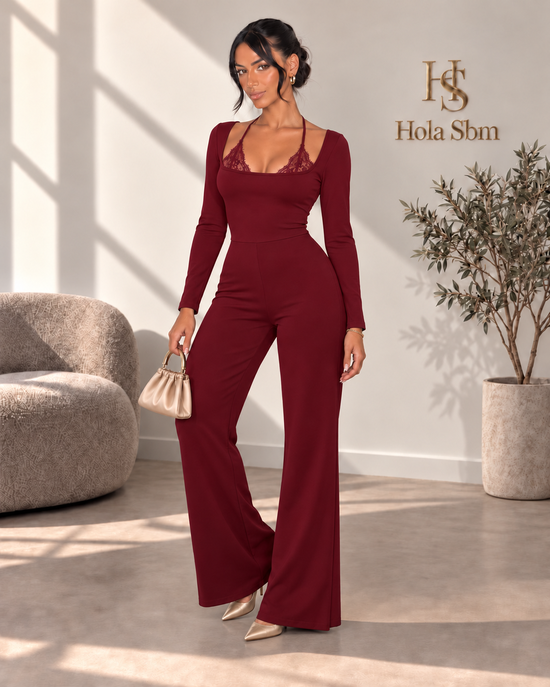 Jumpsuit Seravelle Bordeaux